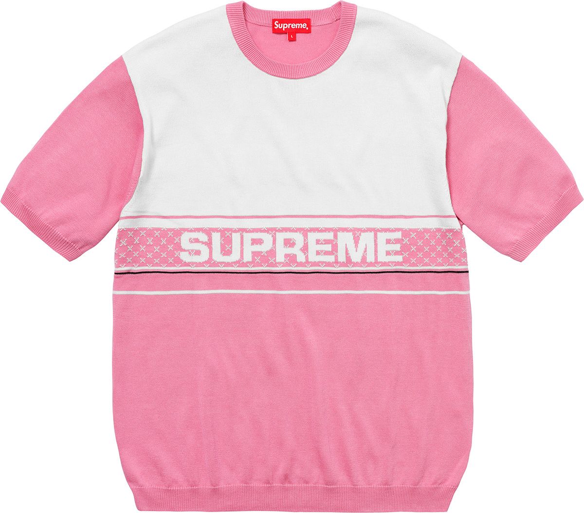 Dashes Zip Up Knit Polo – Supreme