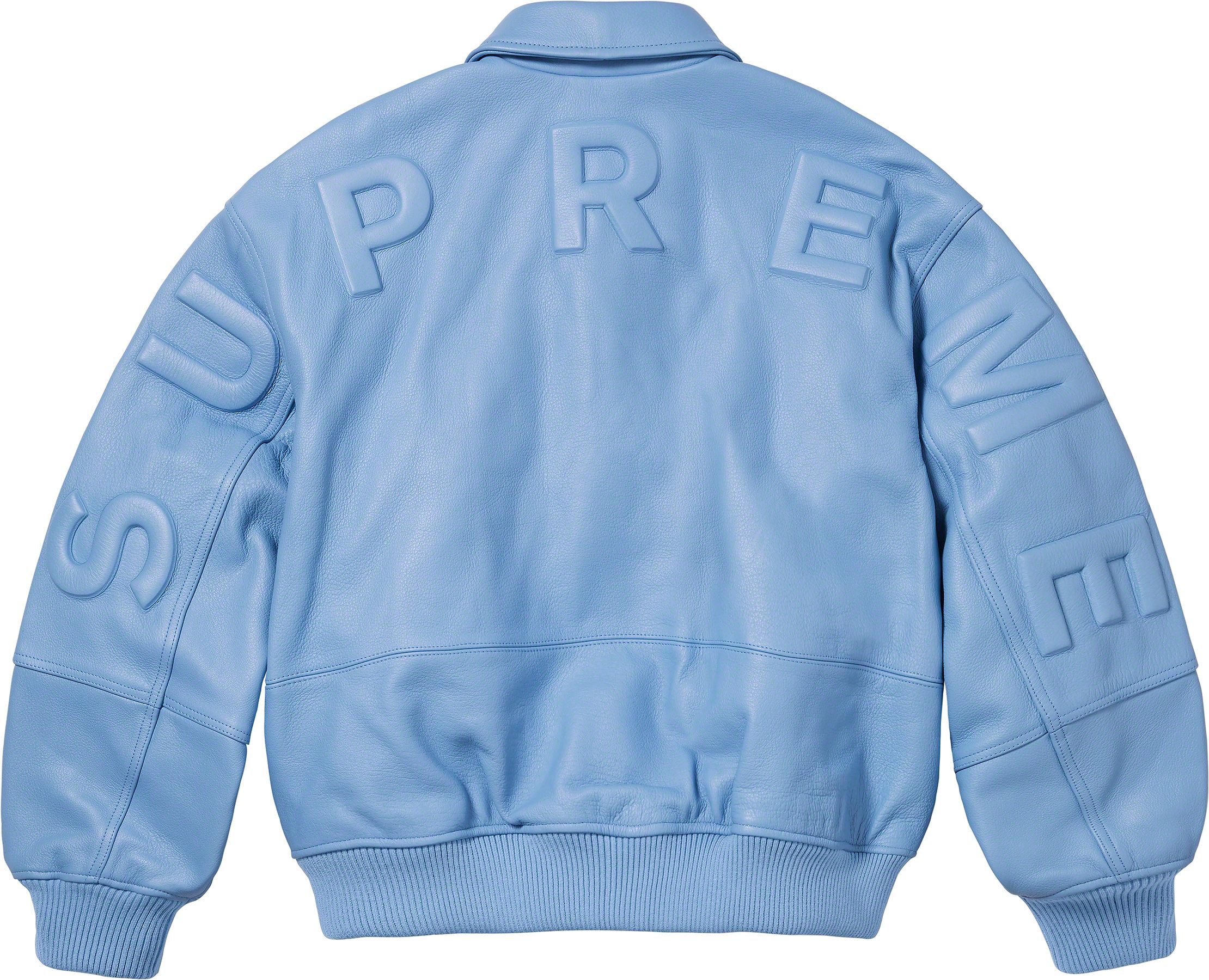 GORE-TEX Infinium WINDSTOPPER® Leather Varsity Jacket – Supreme