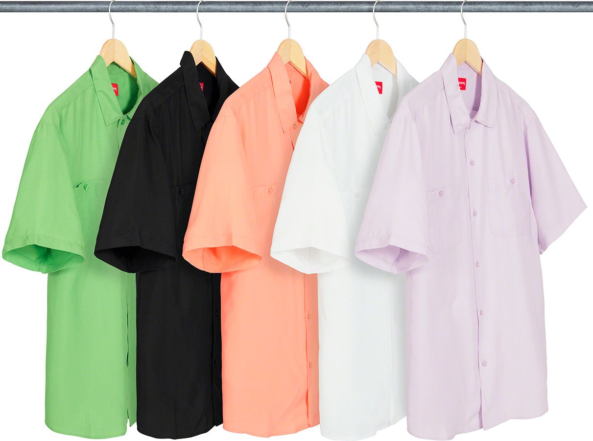 トップス supreme Silk S/S Work Shirt M Silk S/S Work Shirt – Supreme