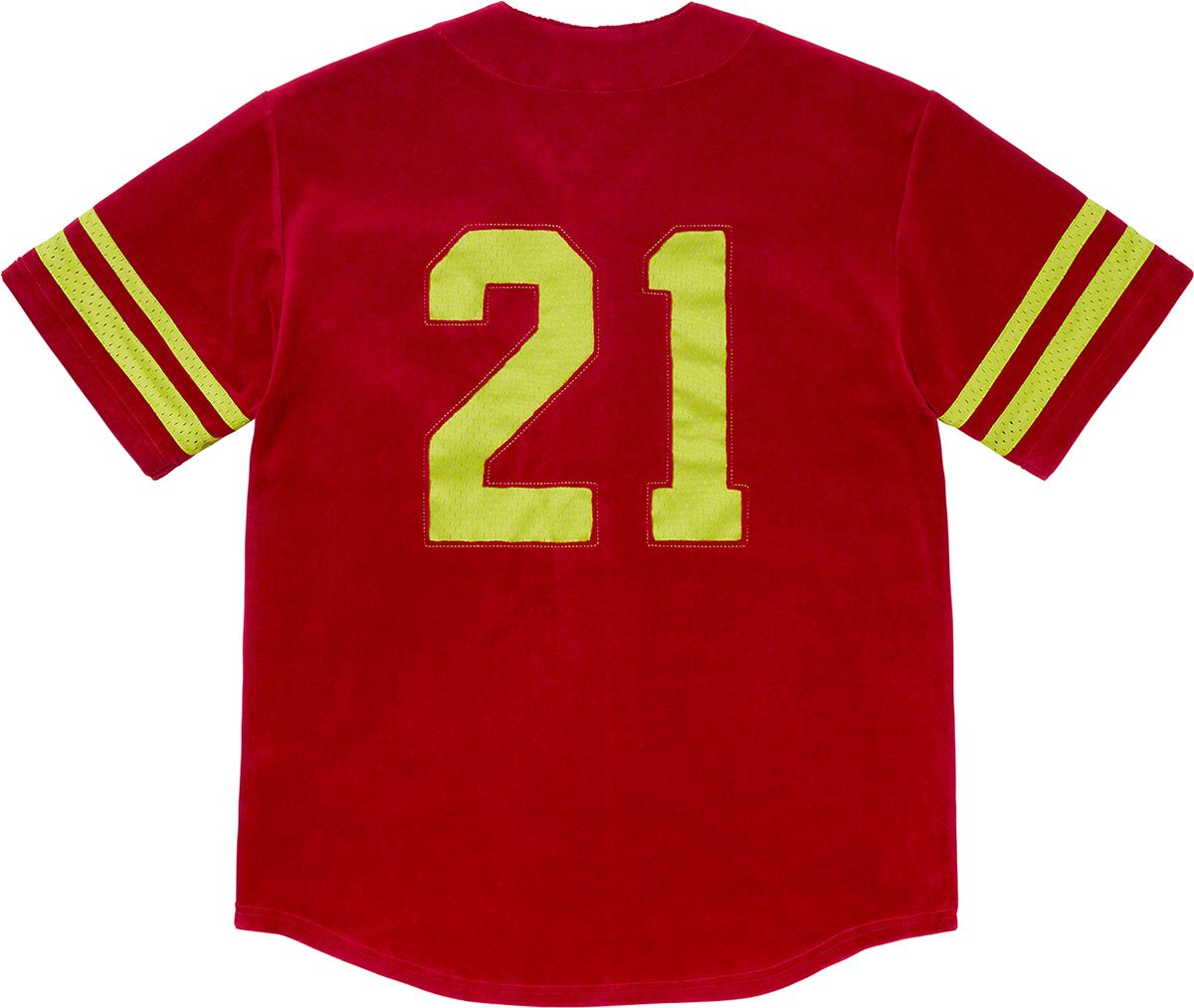 Supreme Velvet Baseball Jersey (SS25) - $188