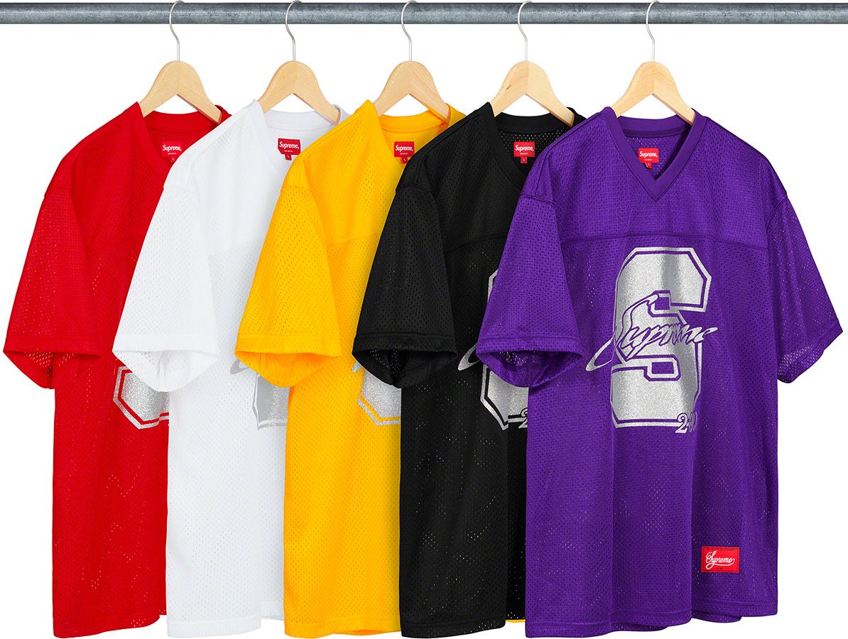 シュプリーム SUPREME Glitter Arc Football Top Supreme Glitter Arc Football Top (FW17) - $88