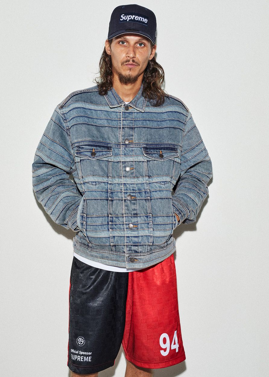 ジャケット・アウター Supreme Layered Denim Trucker Jacket m Supreme®/New York Yankees™ Denim Trucker Jacket | Supreme 21fw