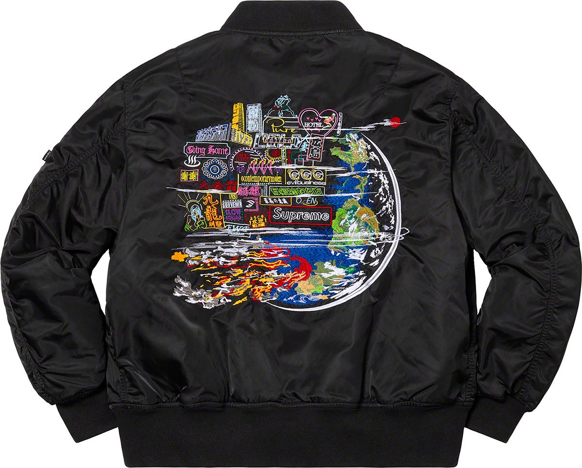 ジャケット・アウター Supreme Globe MA-1 Globe MA-1 – Supreme