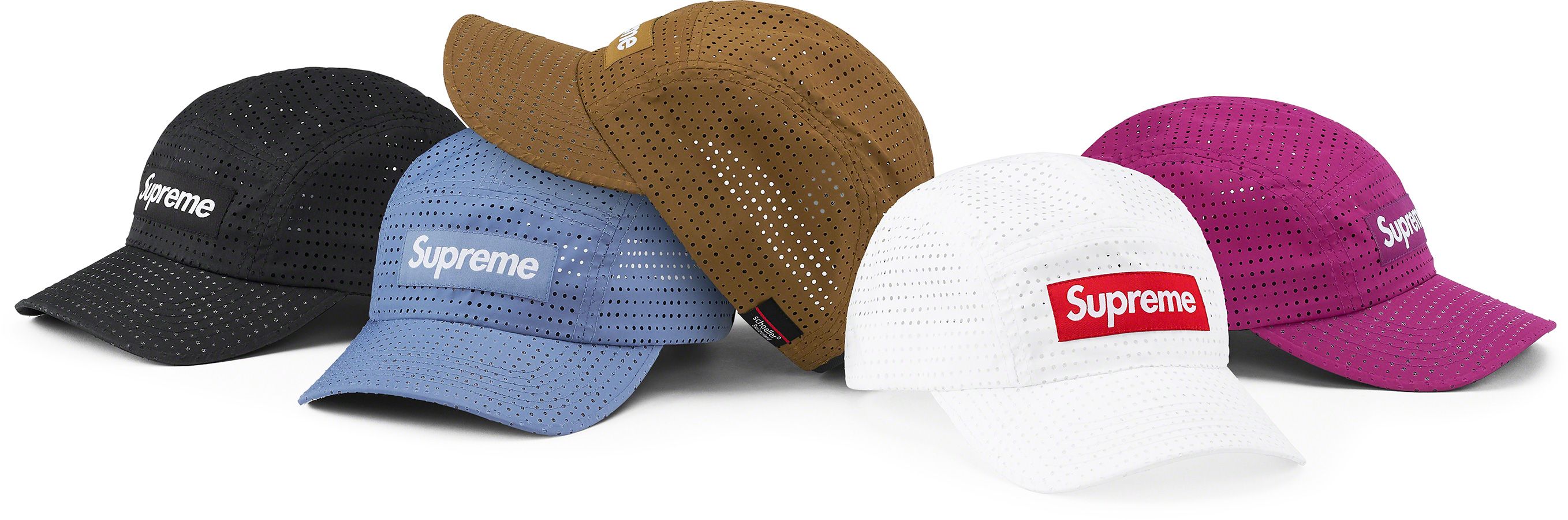 Supreme Perforated Camp Cap (SS22) - $48