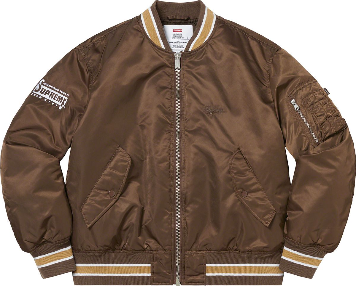 【新品・未使用】Supreme Second To None MA-1 JK Supreme Second To None MA-1 Jacket (SS22) - $328