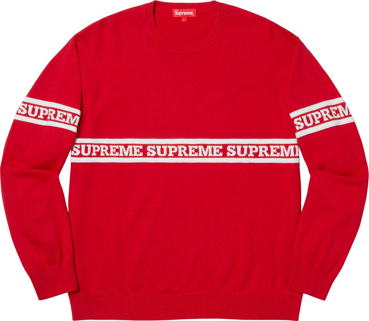 supreme Scatter Text Crewneck ニット Scatter Text Crewneck – Supreme