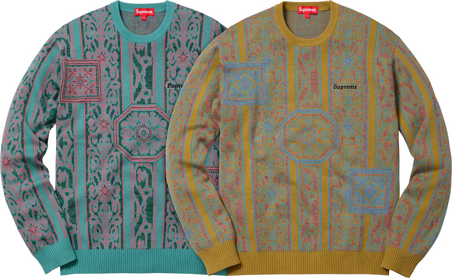 トップス Supreme18ss Tapestry Sweater Spring/Summer 2018 Preview – Supreme