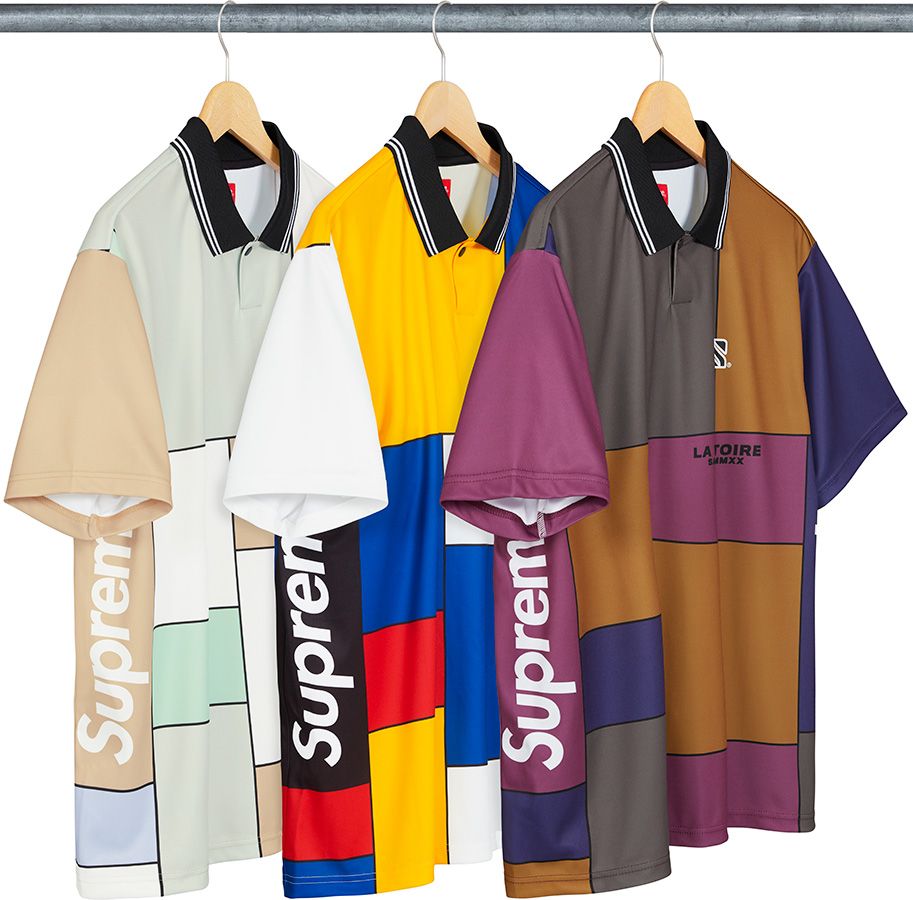 Supreme Colorblocked Soccer Polo (FW20) - $98
