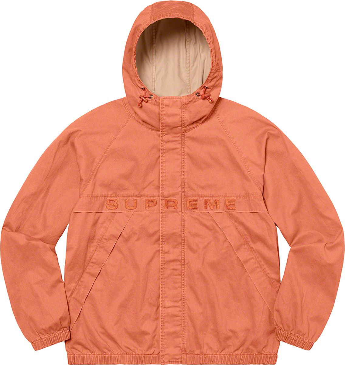 Supreme Overdyed Twill Hooded Jacket (FW20) - $228