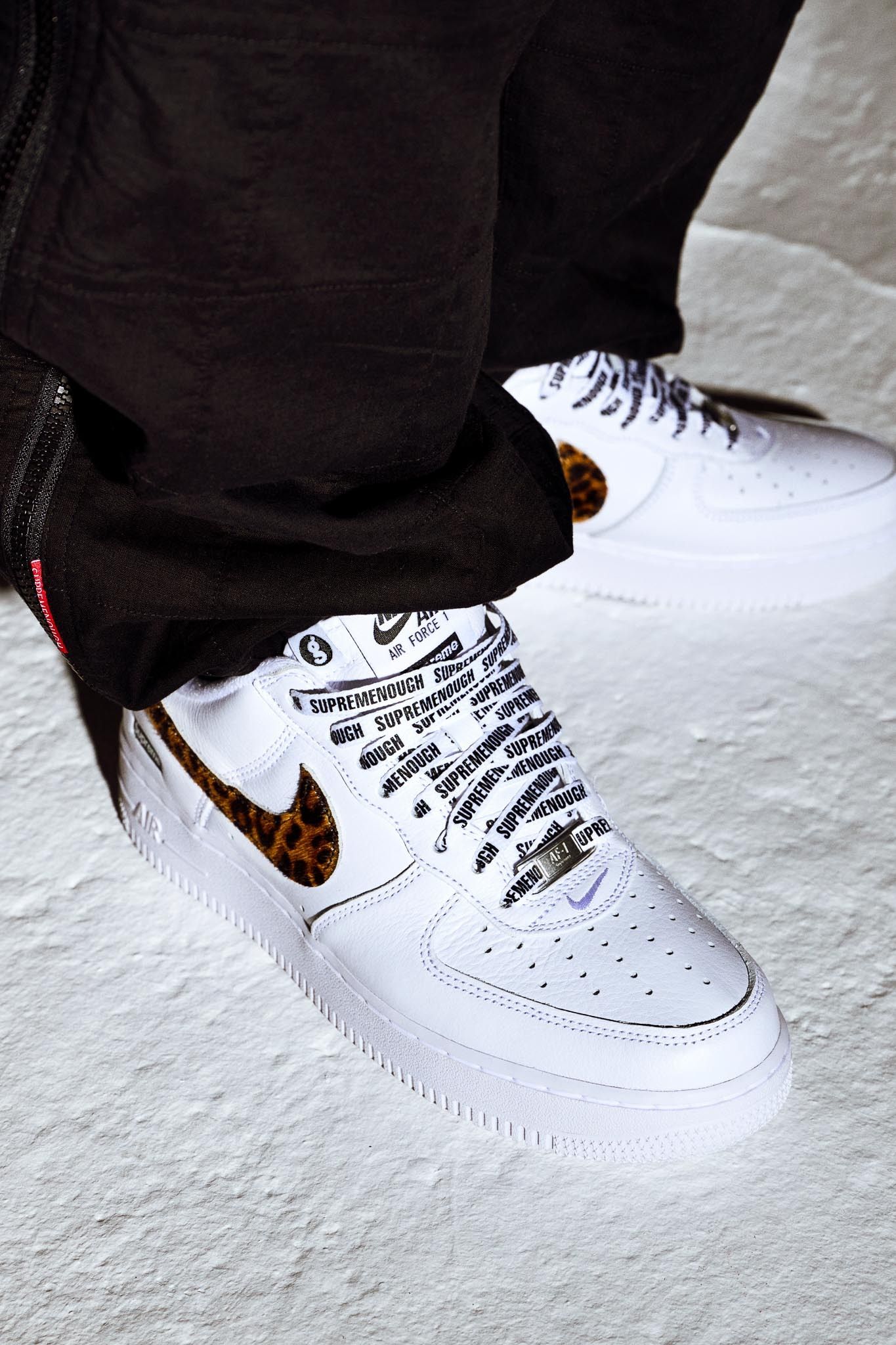 GOODENOUGH × Supreme \"White/Leopard\" Supreme Goodenough Nike Air Force 1 Low 2025