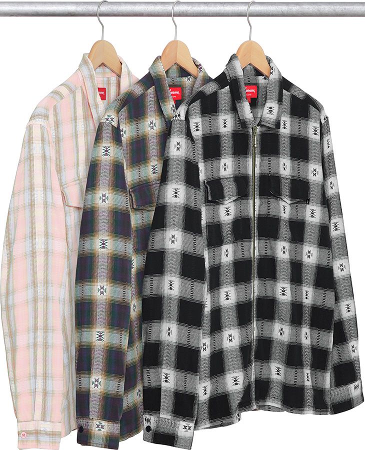 トップス Supreme 17 PlaidFlannelZipUpShirt Plaid Flannel Zip Up Shirt – Supreme