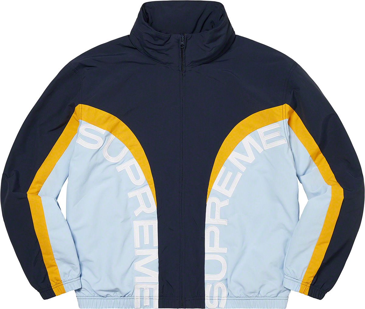 シュプリーム CURVE TRACK JACKET カーブロゴ ナイロン ジップ Curve Track Jacket – Supreme