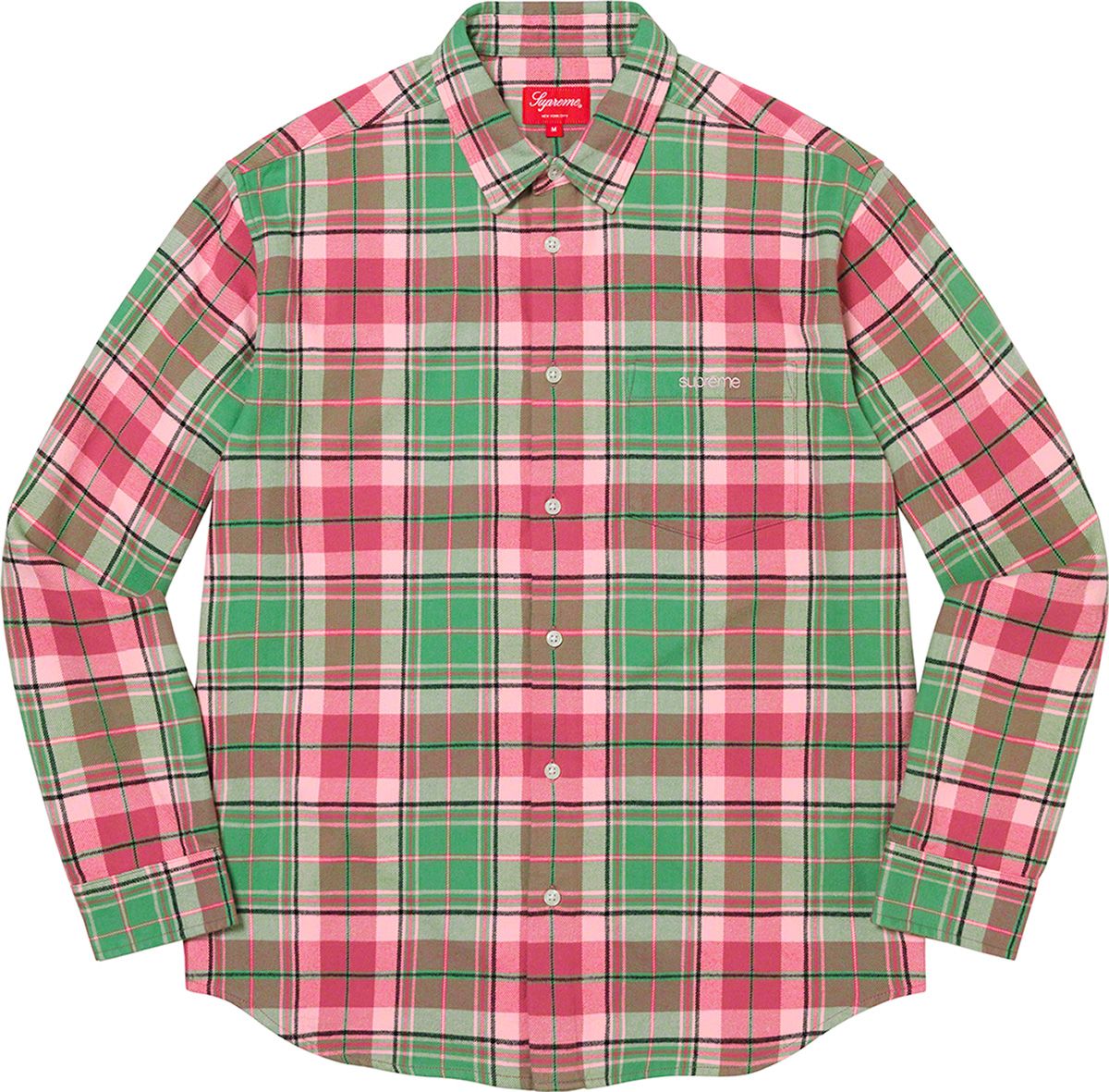 Supreme Brushed Flannel Twill Shirt (FW22) - $138