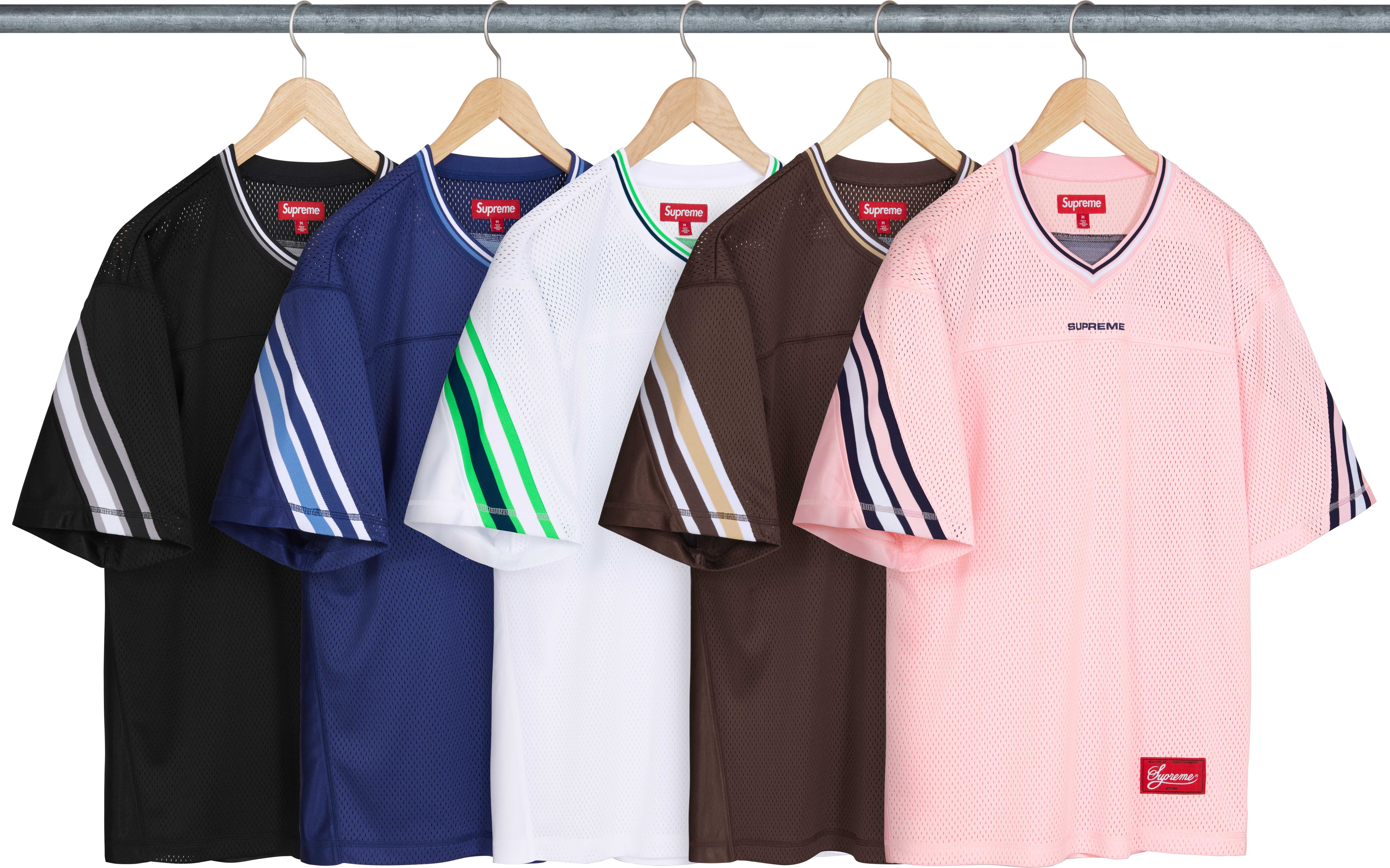 シャツ Supreme Jacquard Rib Football Jersey Supreme Jacquard Rib Football Jersey (FW24) - $118