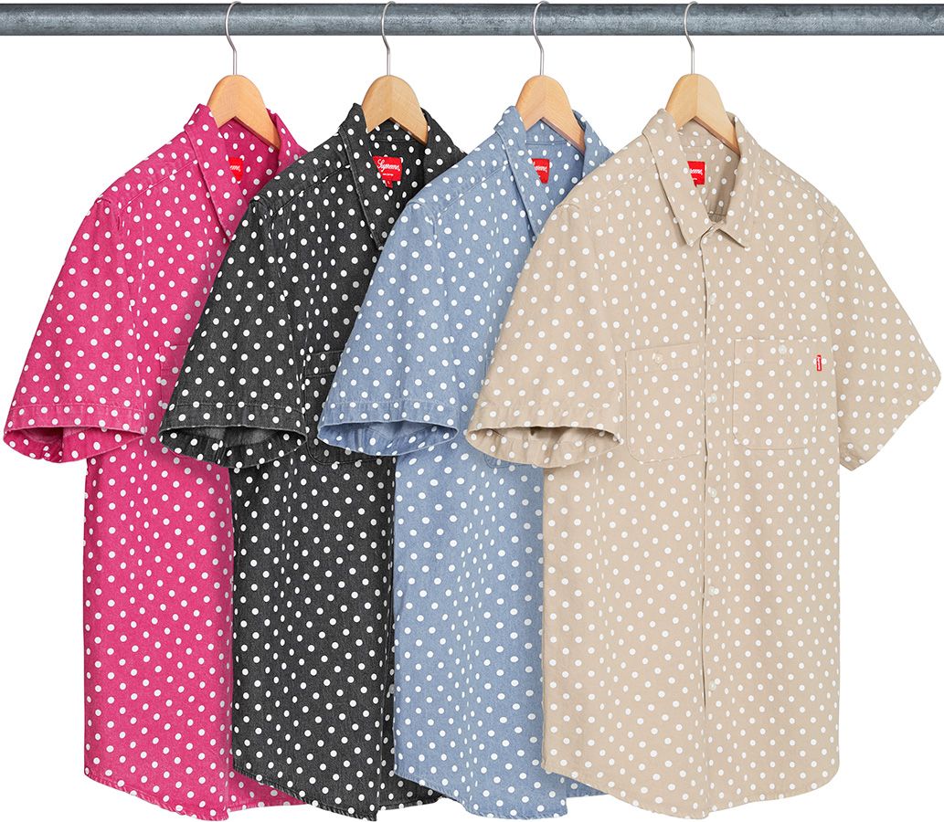 ホット商品 Denim Dot Polka Shirt Supreme – トップス