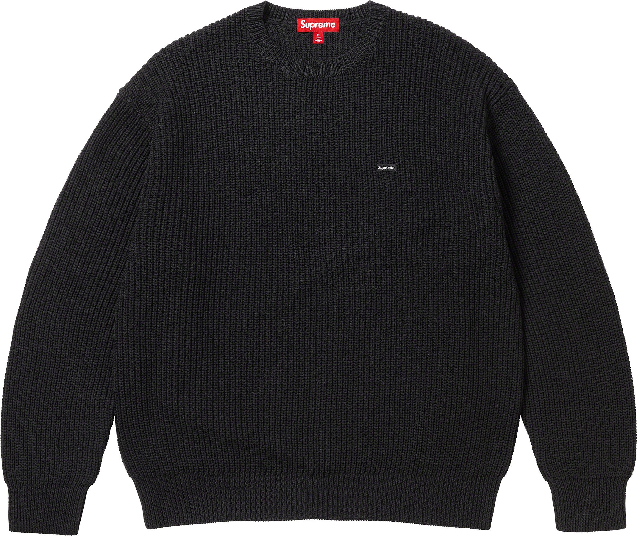 トップス Supreme Small Box Ribbed Sweater black L Small Box Ribbed Sweater – Supreme