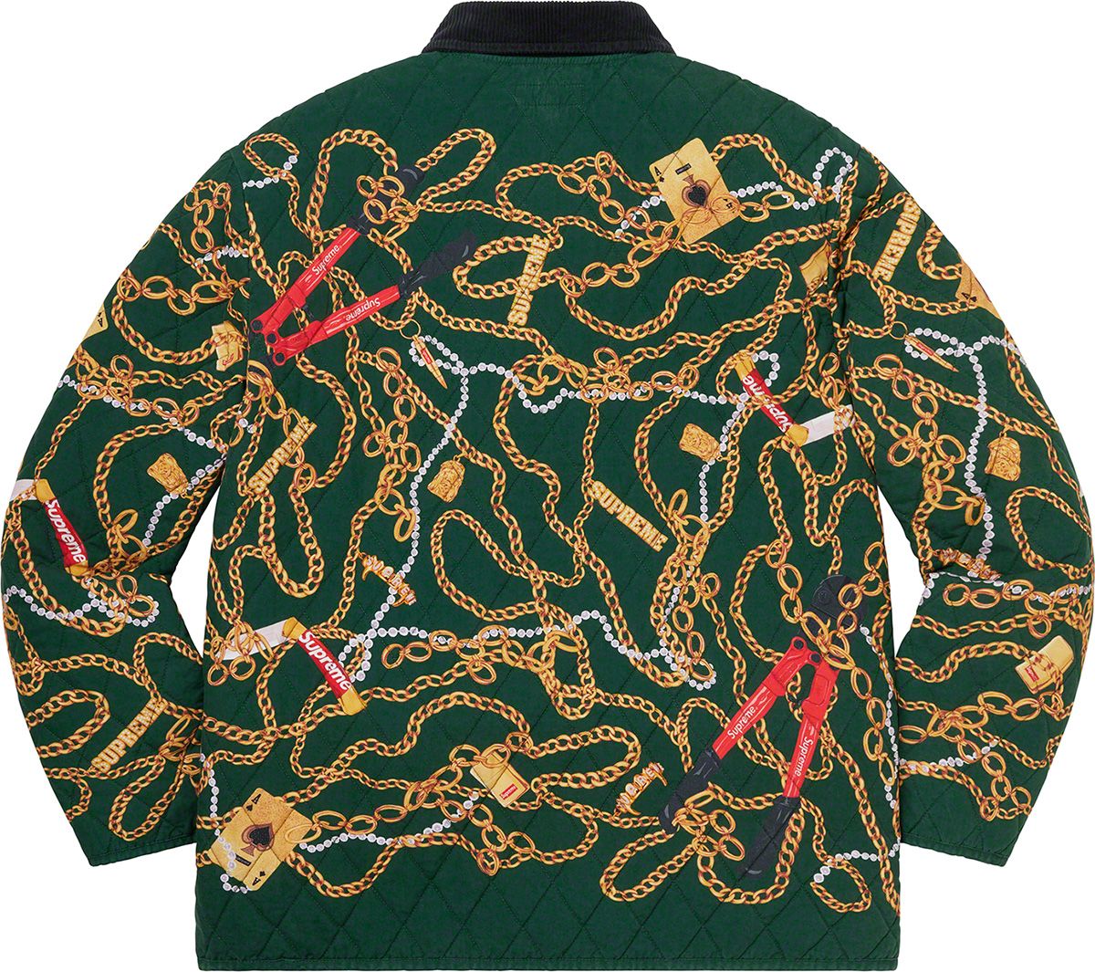 じ*ん様 supreme chains quilted jacket ジャケット Fall/Winter 2020 Preview – Supreme