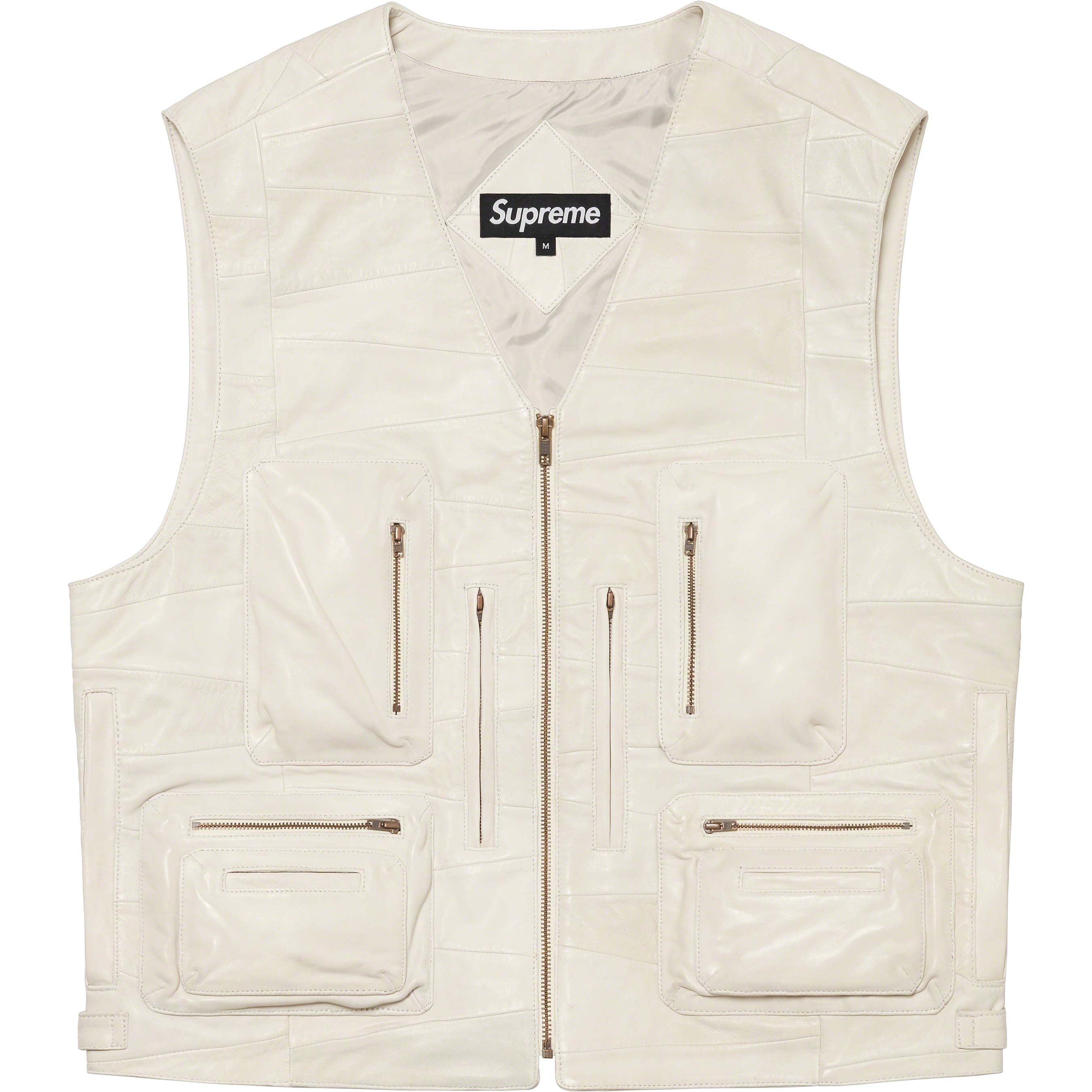 Patchwork Leather Cargo Vest – Supreme