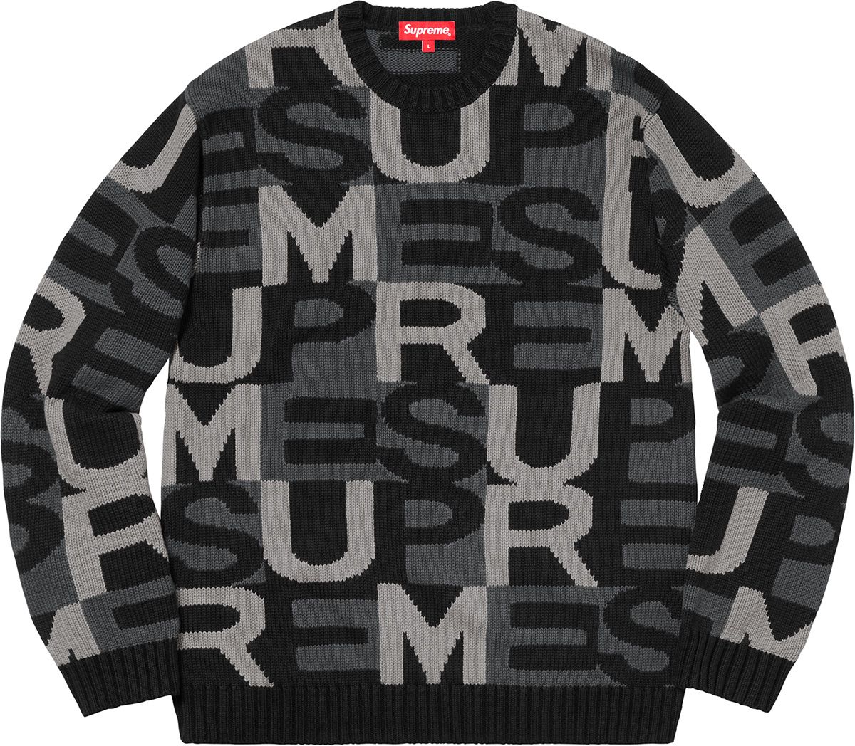 美品 Supreme Big Letters Sweater サイズXL Big Letters Sweater – Supreme