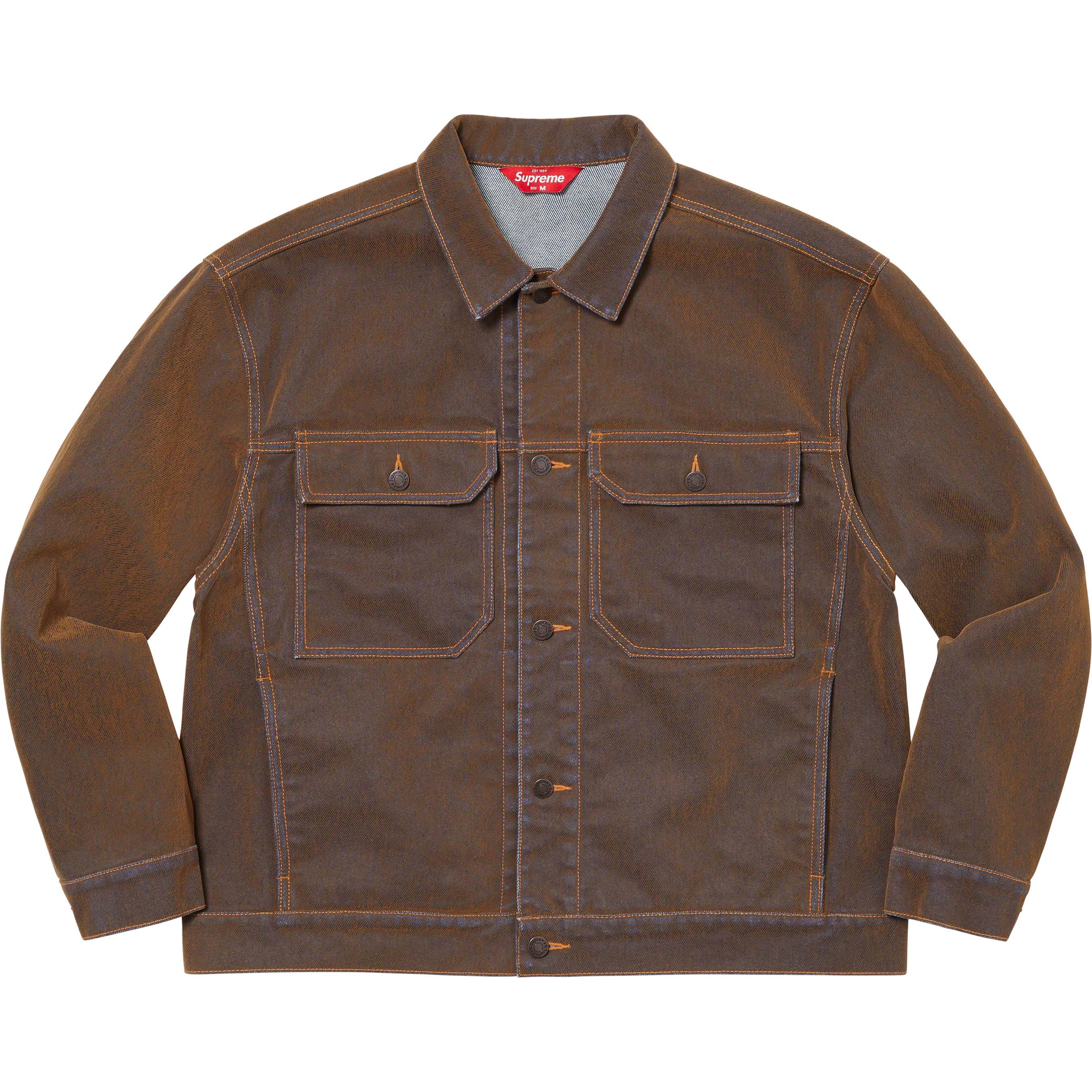 Flocked Denim Trucker Jacket – Supreme