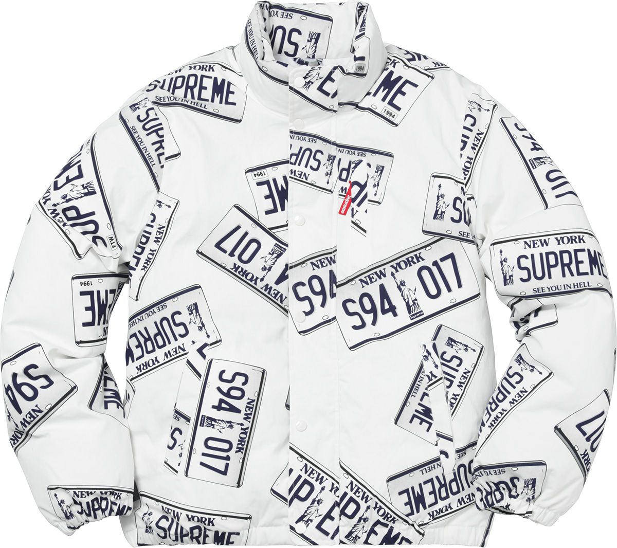 ジャケット・アウター 17aw Supreme License Plate Puffy Jacket Fall/Winter 2017 Preview – Supreme
