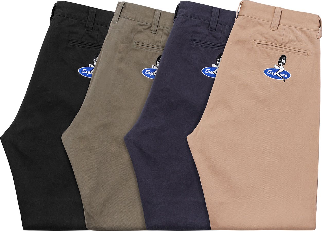 Supreme Pin Up Chino Pant (SS21) - $148