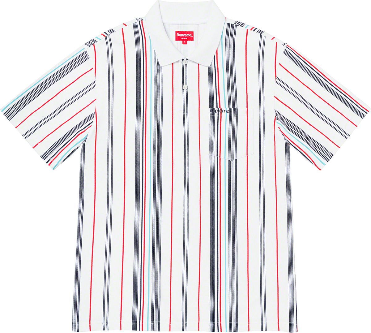 Vertical Stripe Polo – Supreme