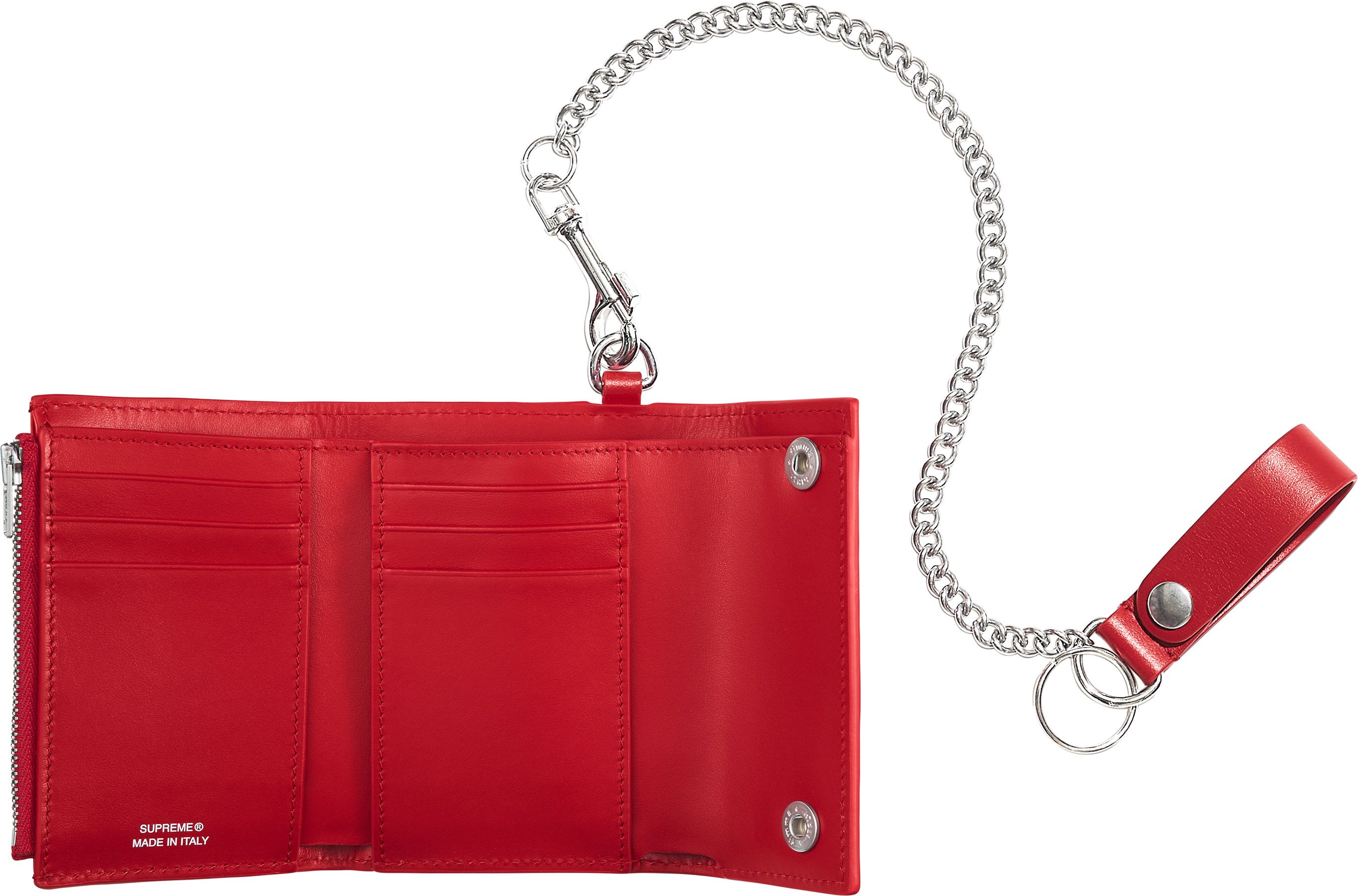 Supreme Leather Zip Card Holder レッド Spring/Summer 2025 Preview – Supreme