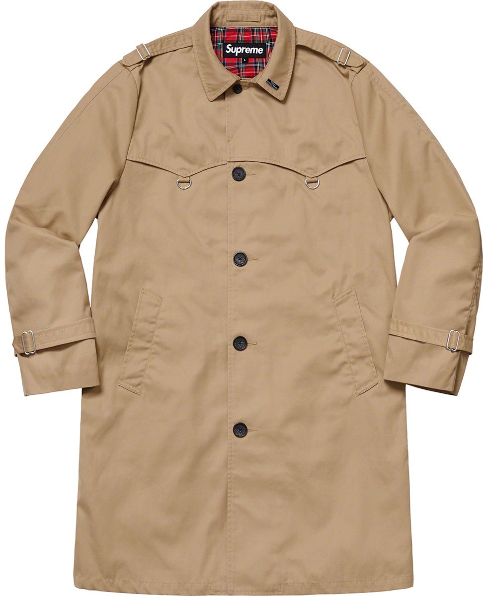 ジャケット・アウター Supreme D-Ring Trench Coat black New Supreme D-Ring Trench Coat Jacket Black Spring Summer