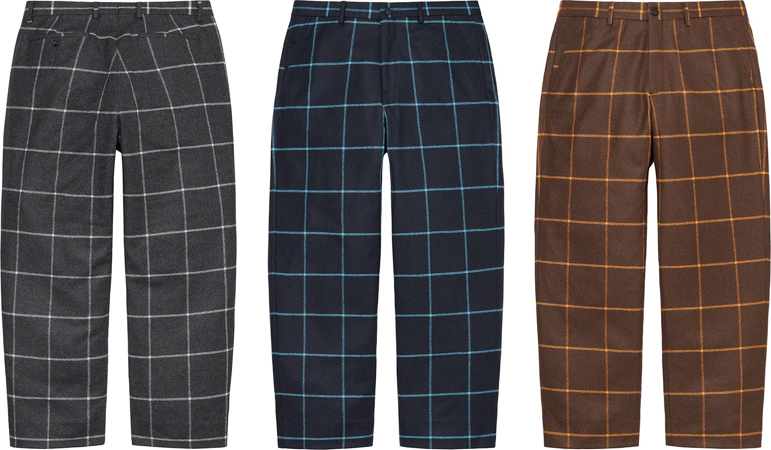 高級品市場 Windowpane Wool Supreme – Trouser パンツ