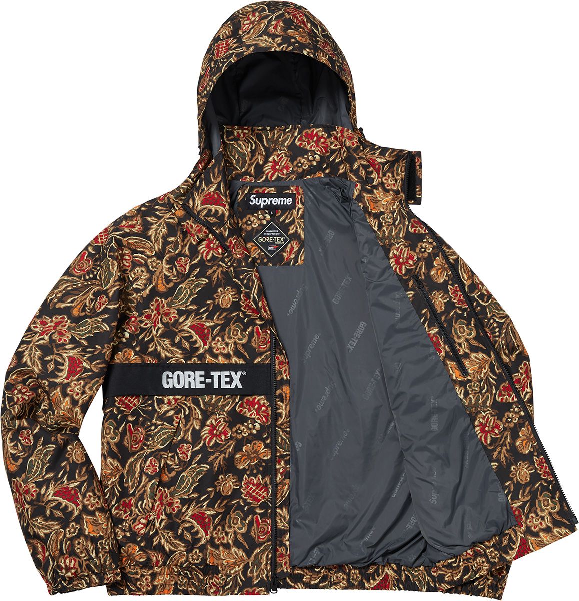 HBK　supreme GORE-TEX Court Jacket Supreme GORE-TEX Court Jacket Black Men's - FW18 - US