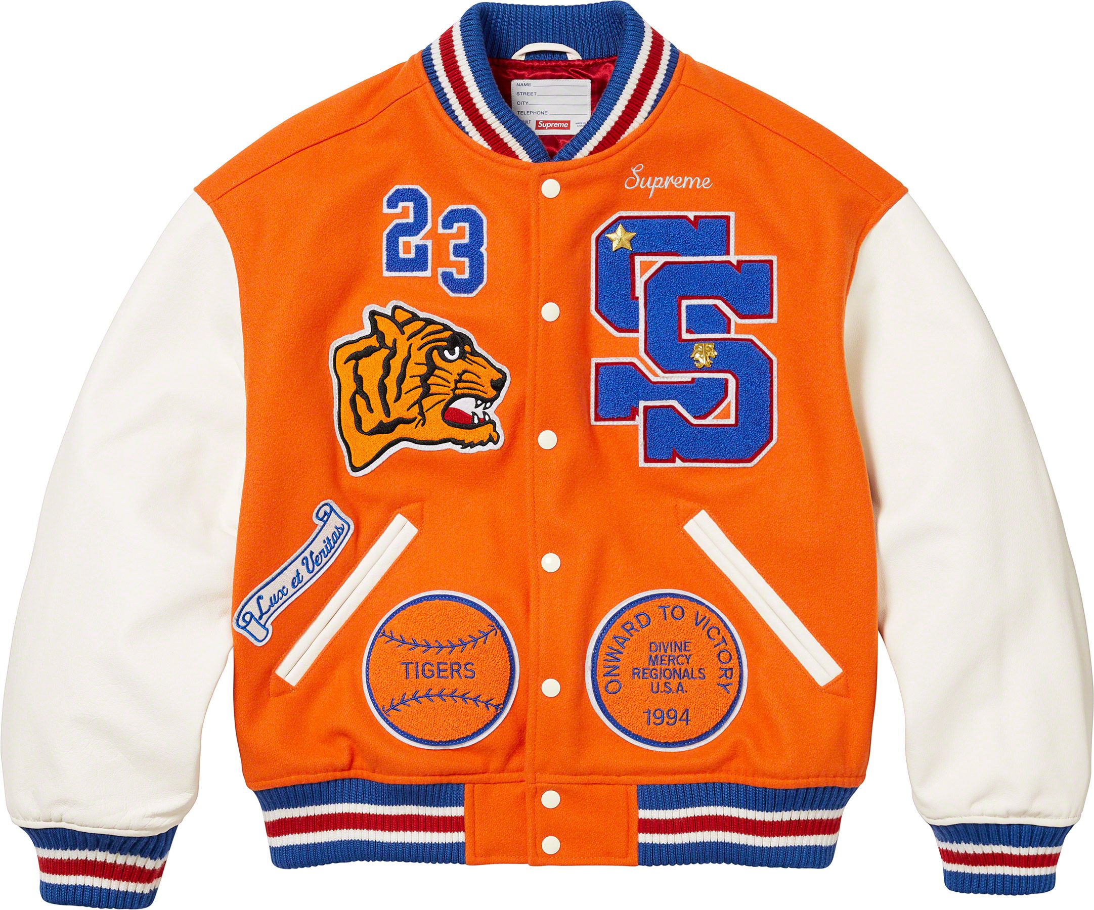 ジャケット・アウター Supreme tiger varsity jacket Supreme Tiger Varsity Jacket Black Men's - FW23 - US