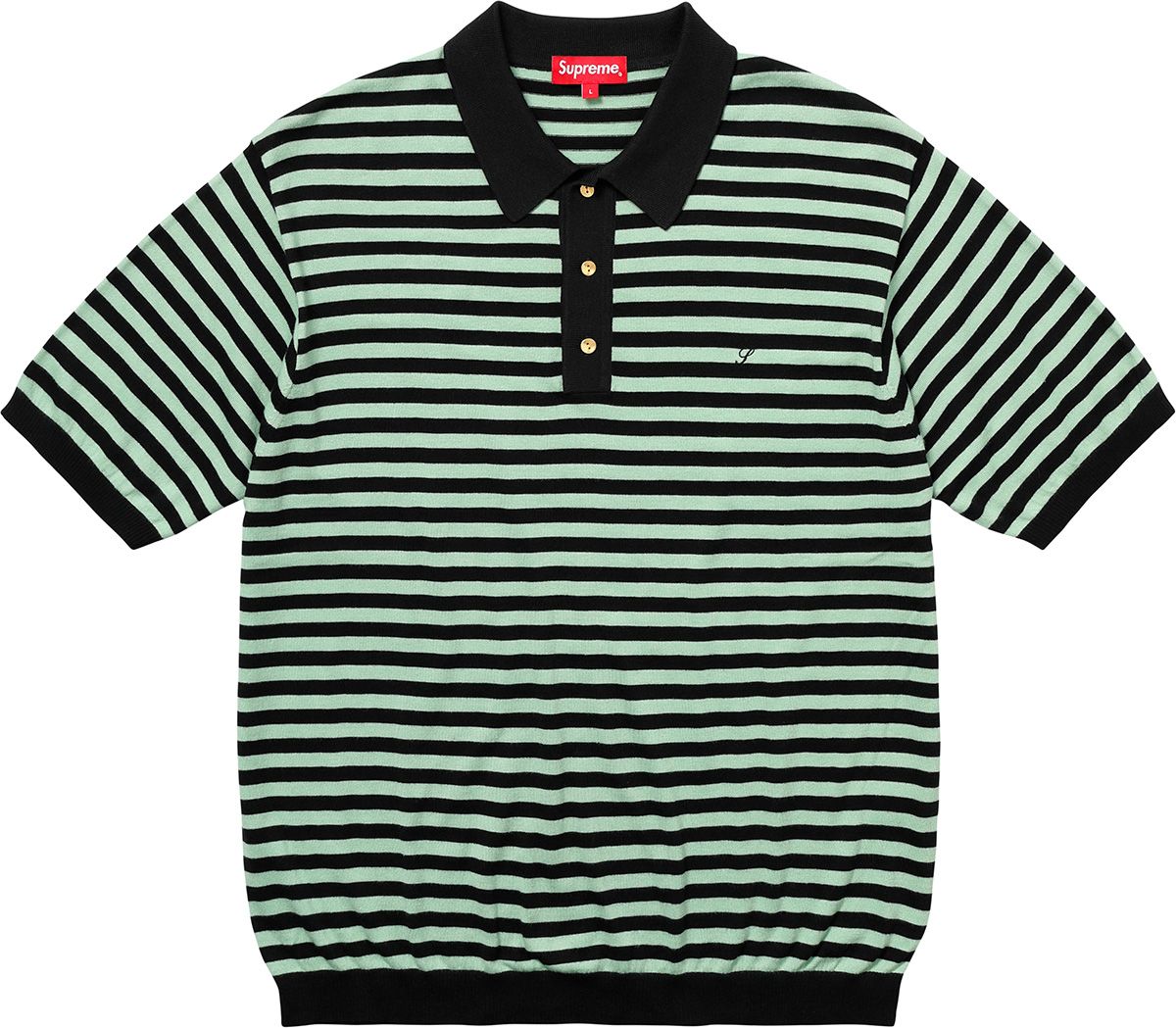 Striped Knit Polo – Supreme
