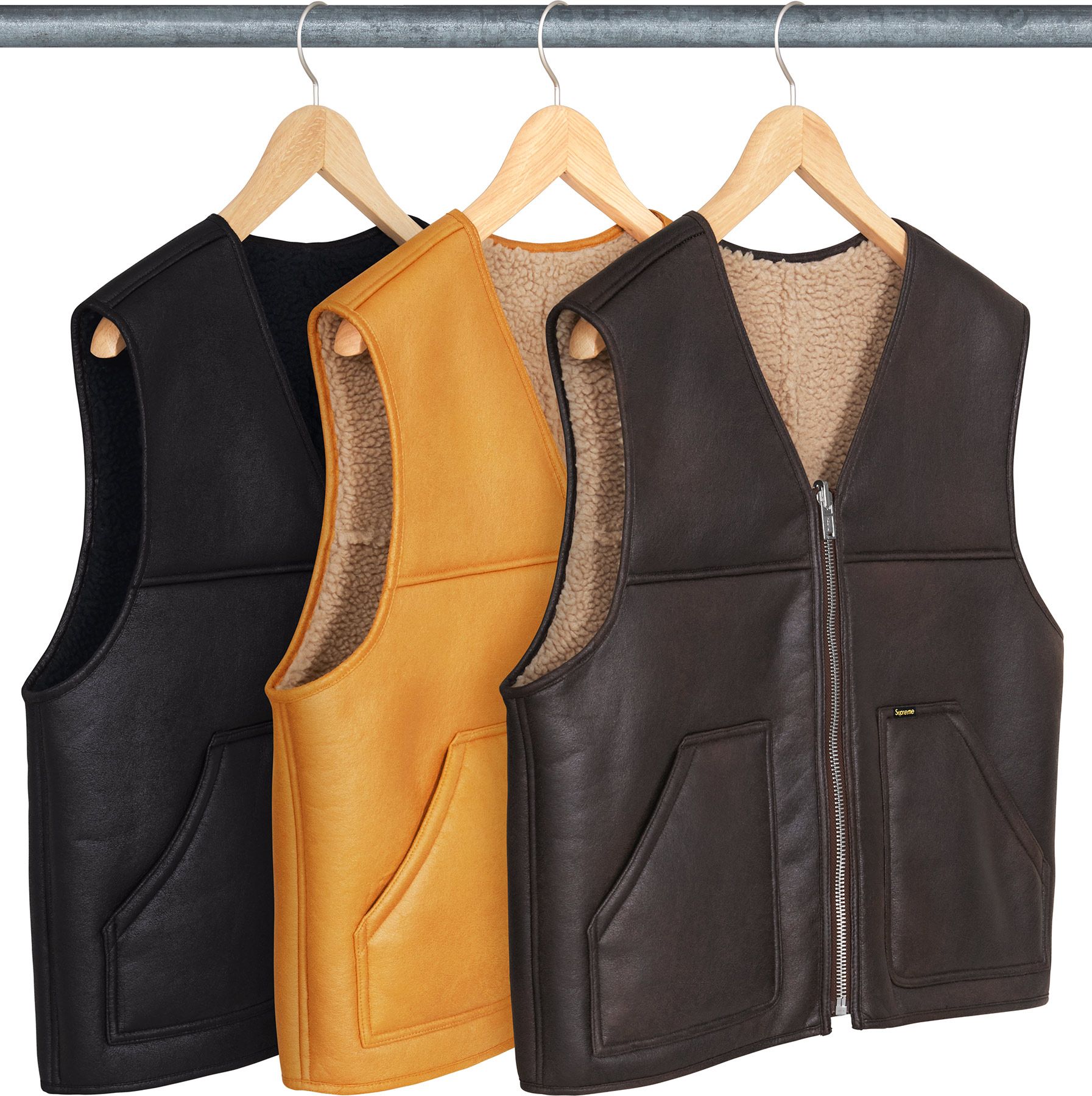 Reversible Faux Shearling Work Vest サイズM Fall/Winter 2024 Preview – Supreme