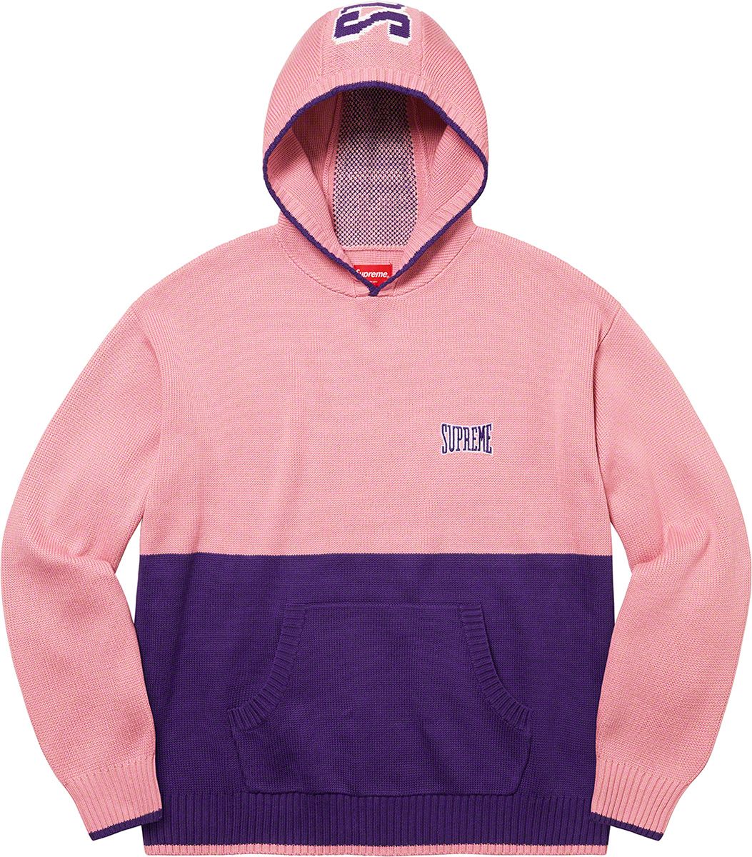 超可爱 Hooded 2-Tone Sweater Supreme – トップス