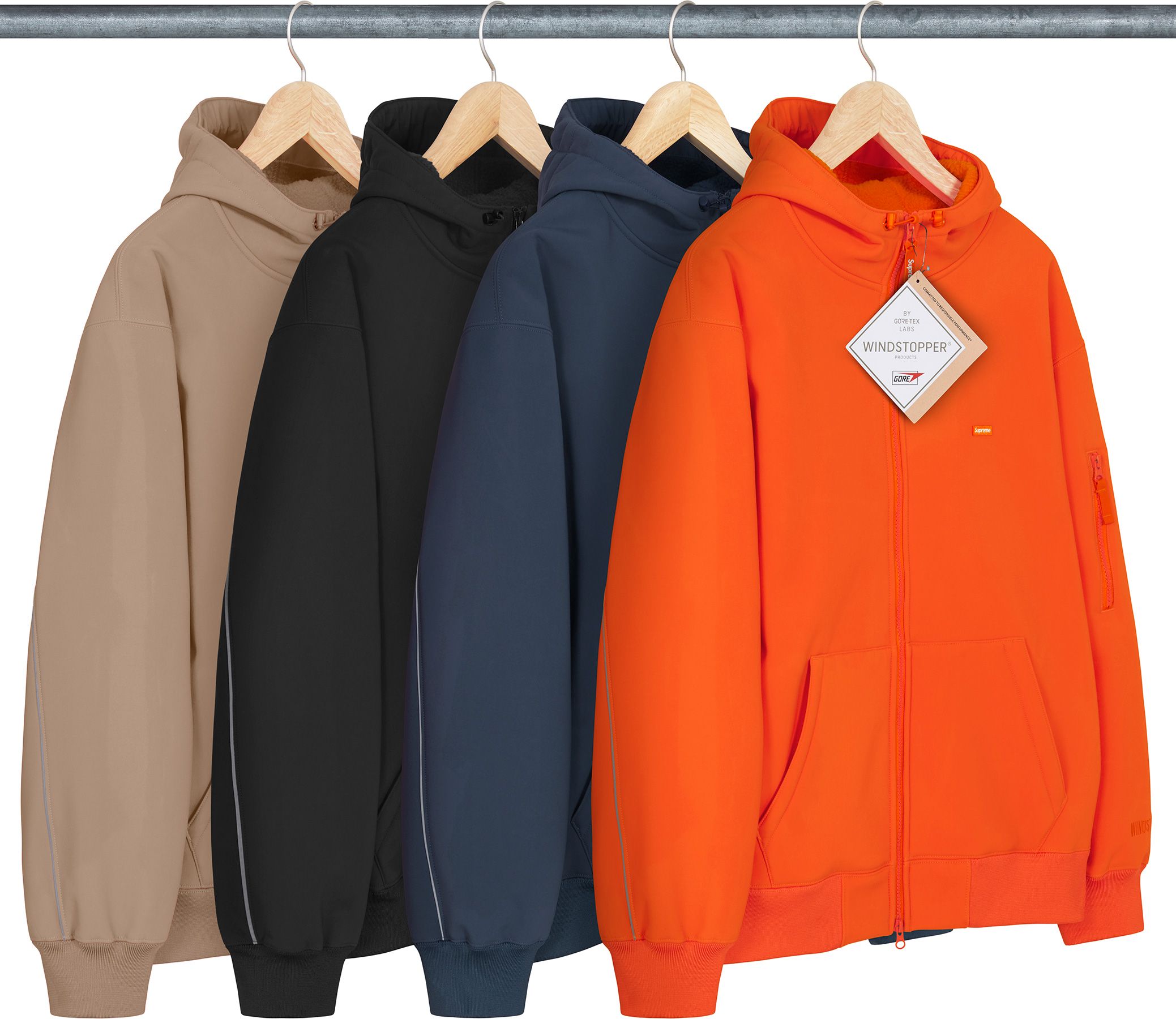【新品】WINDSTOPPER ZIP UP HOODEDSWEATSHIRT Supreme WINDSTOPPER Zip Up Hooded Sweatshirt (FW23) Black