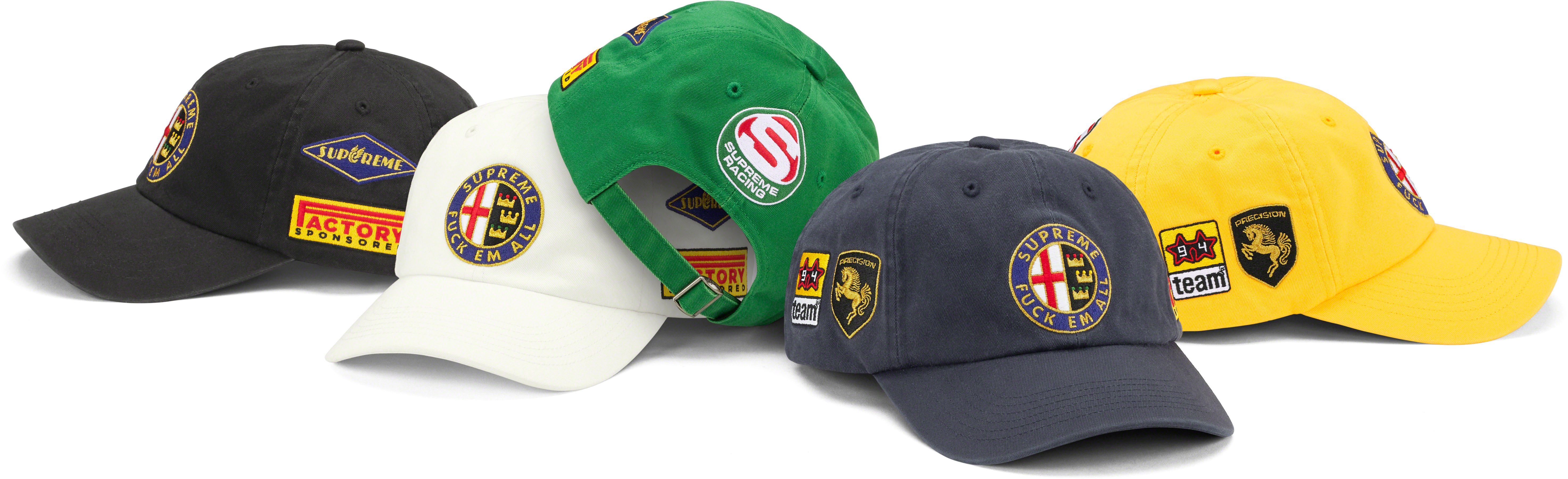帽子 Supreme Racing 6-Panel Black Supreme®/Ebbets® S Logo Fitted 6-Panel – Supreme