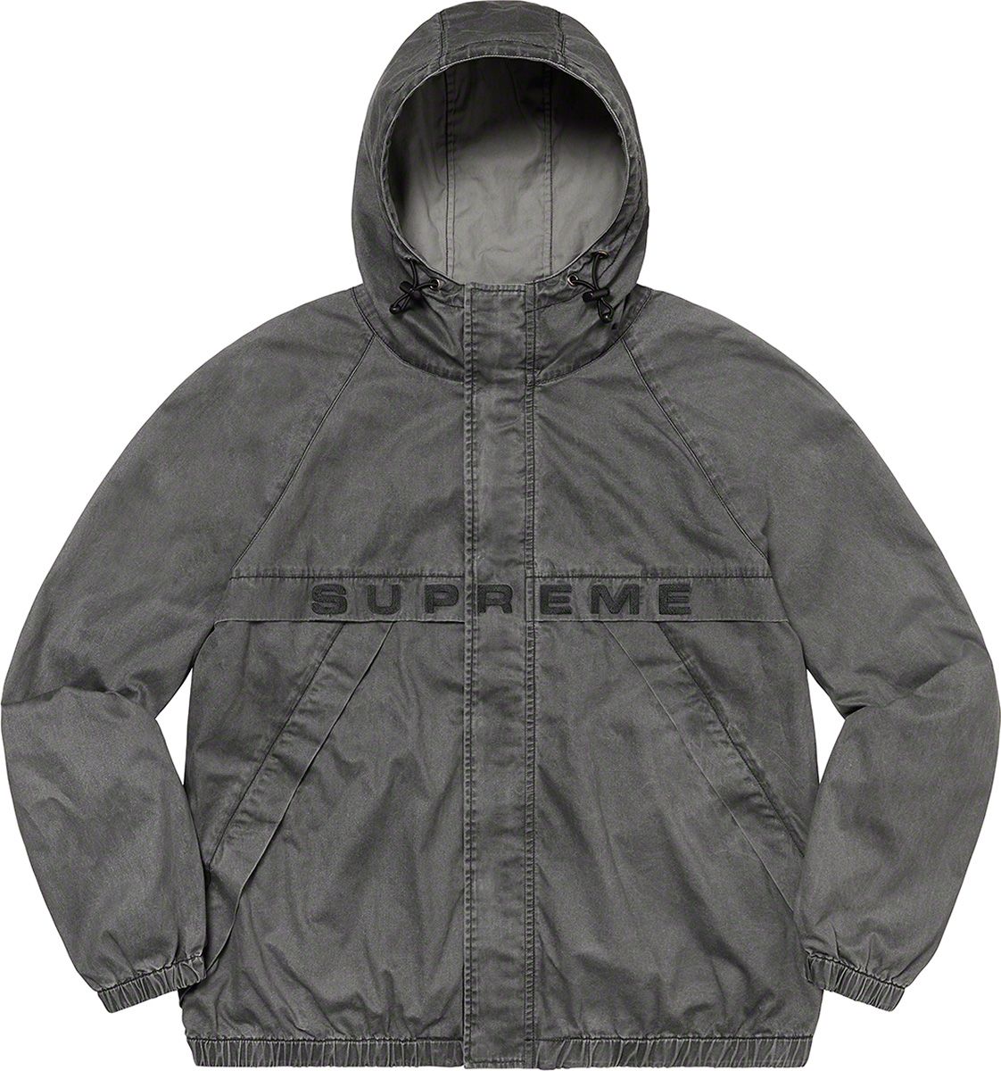 Supreme Overdyed Twill Hooded Jacket (FW20) - $228