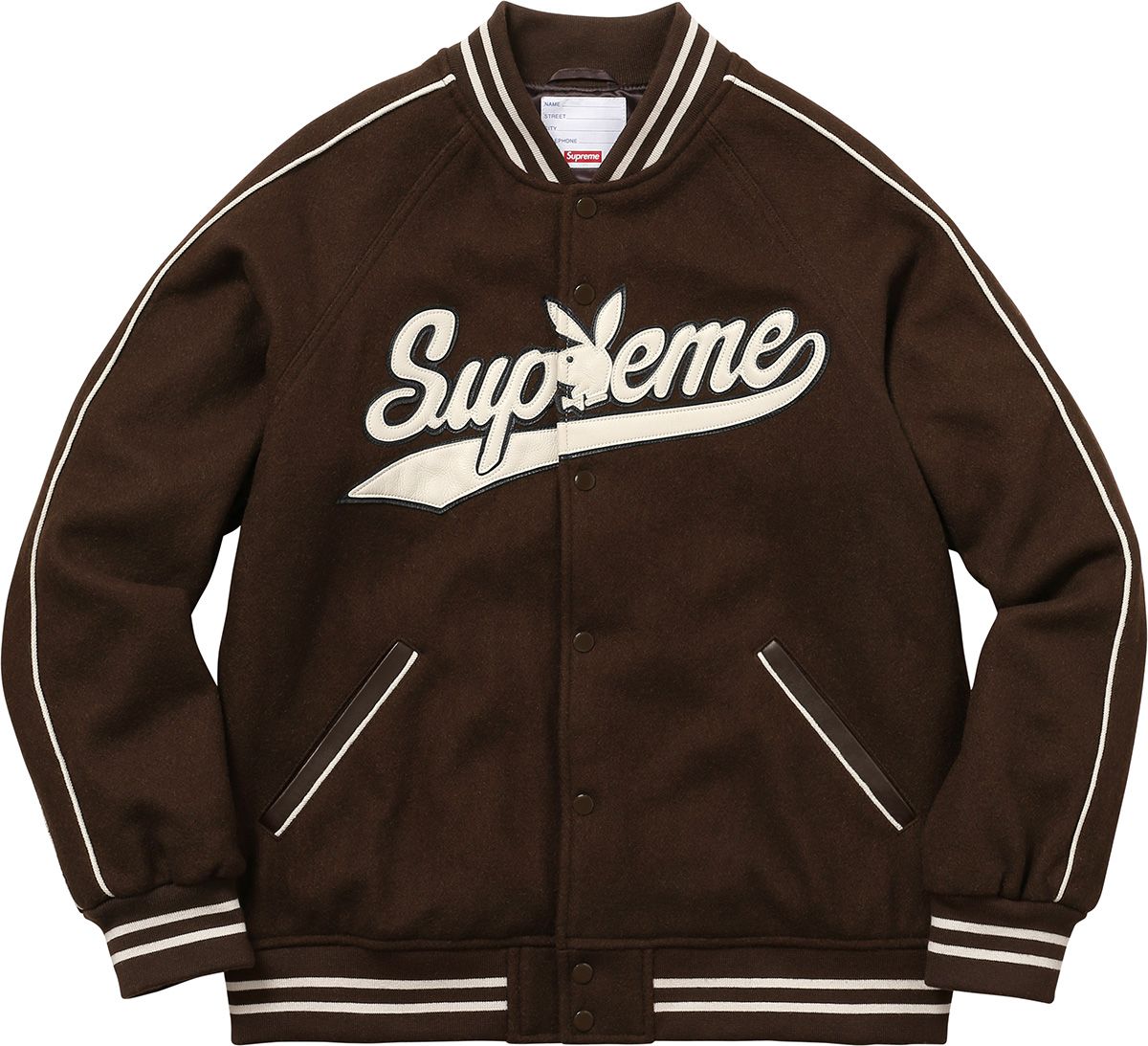 Supreme × Playboy Varsity Jacket 美品 Fall/Winter 2017 Preview – Supreme