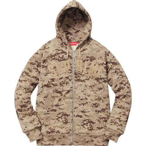 Arc Logo Thermal Zip Up Sweatshirt – Supreme