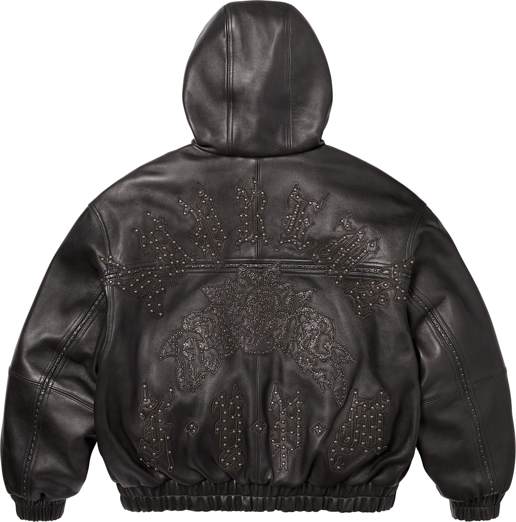 ジャケット・アウター Supreme Studded Hooded Leather Jacket Spring/Summer 2025 Preview – Supreme