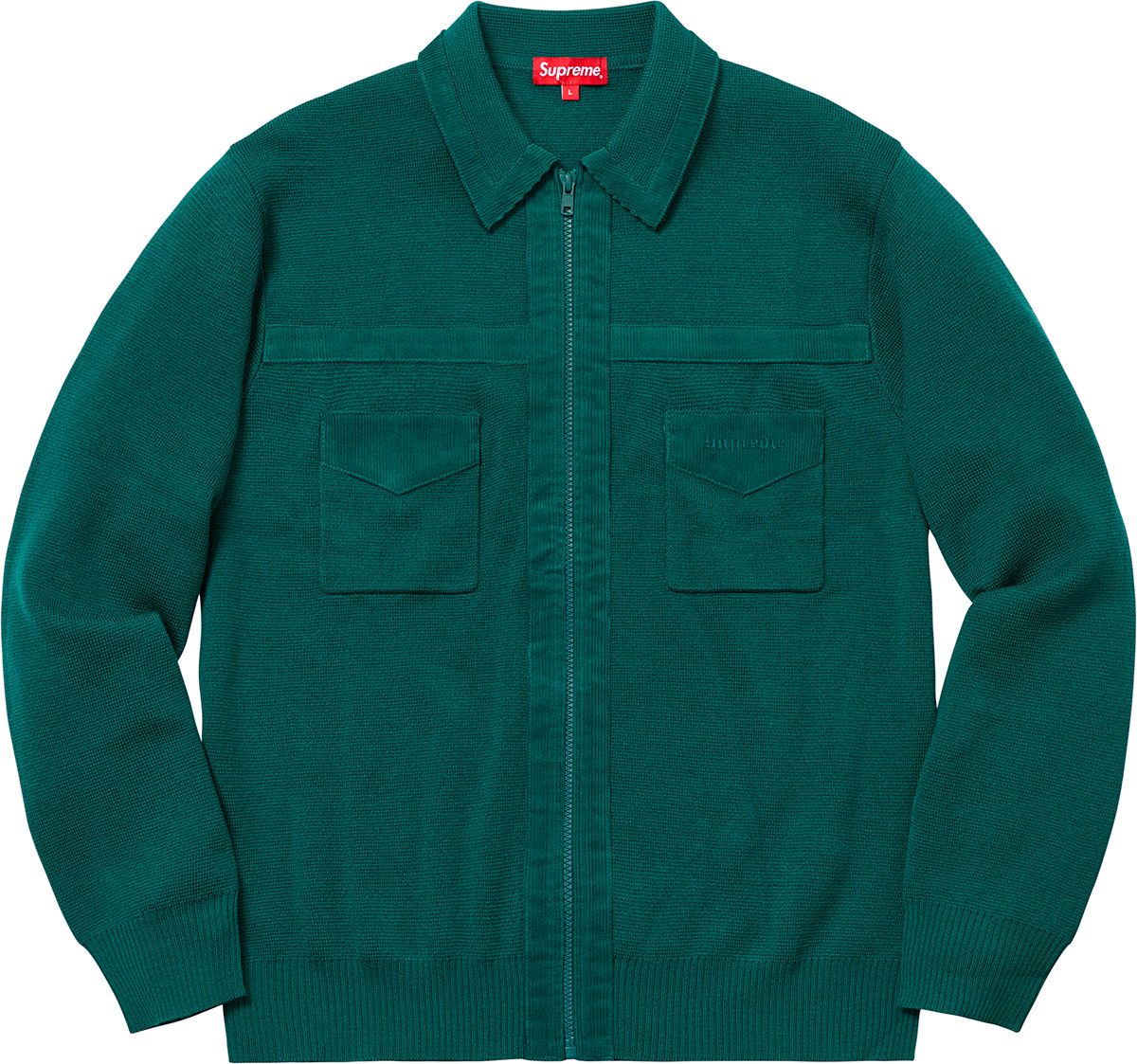 トップス Supreme / corduroy detailed zip sweater Corduroy Detailed Zip Sweater – Supreme