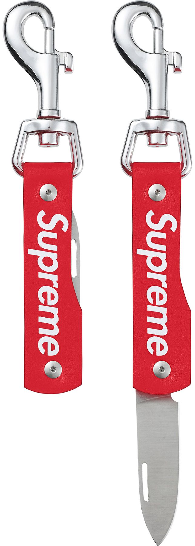 Supreme Leather Clip Knife Red レザー 小物 新品 Spring/Summer 2025 Preview – Supreme