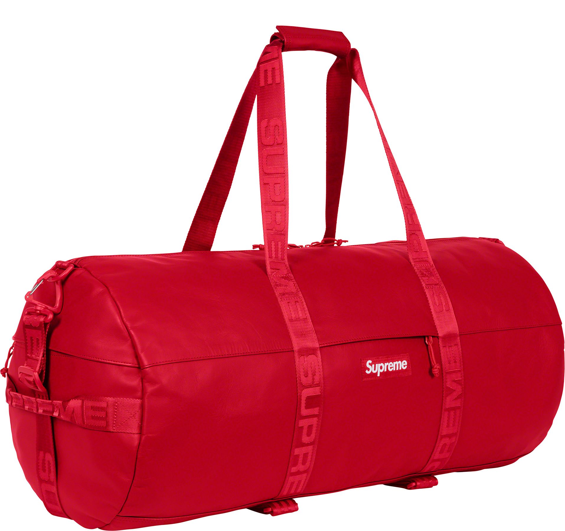 Supreme Leather Large Duffle Bag (FW23) - $498