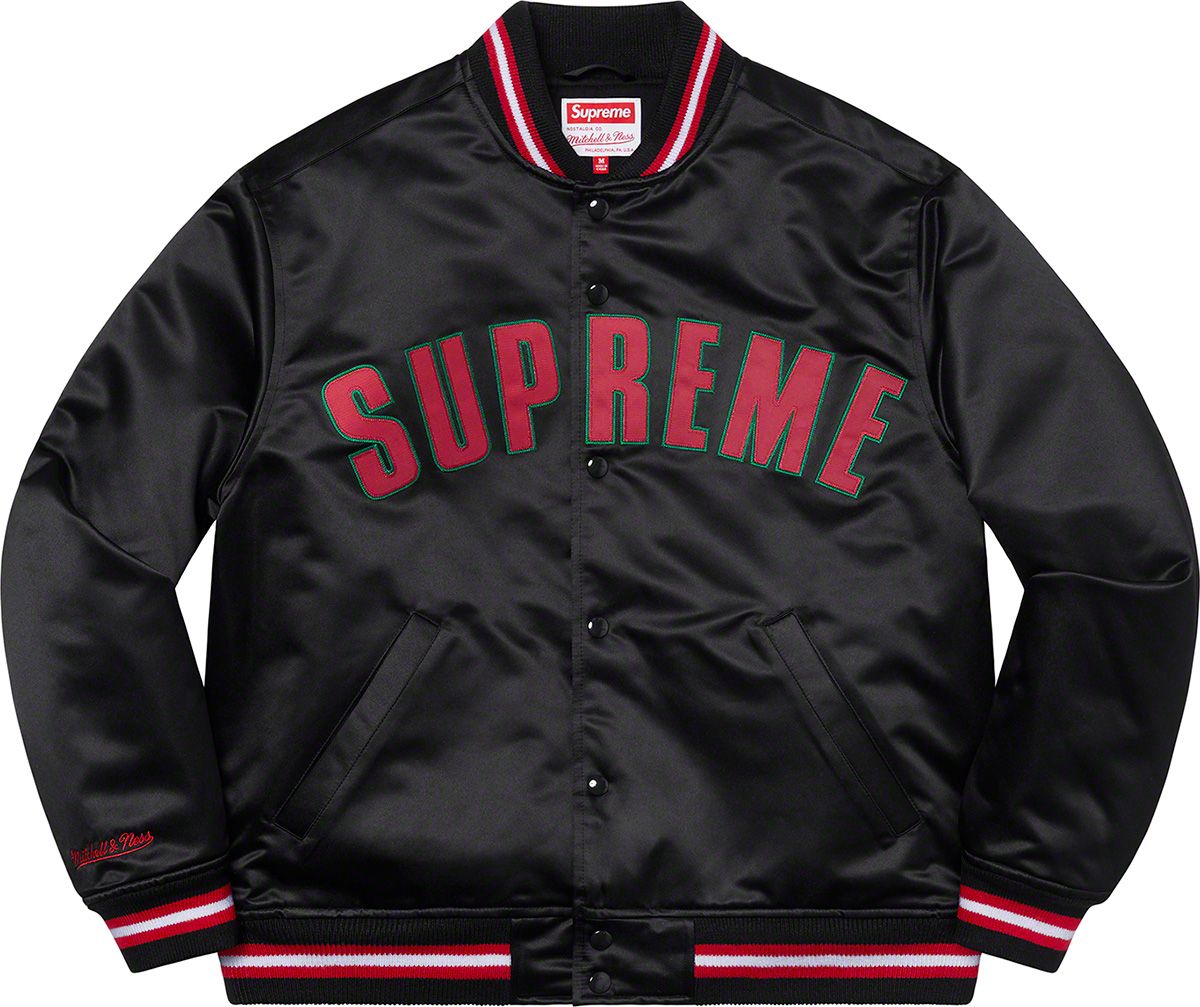 Supreme®/Mitchell & Ness® Satin Varsity Jacket – Supreme
