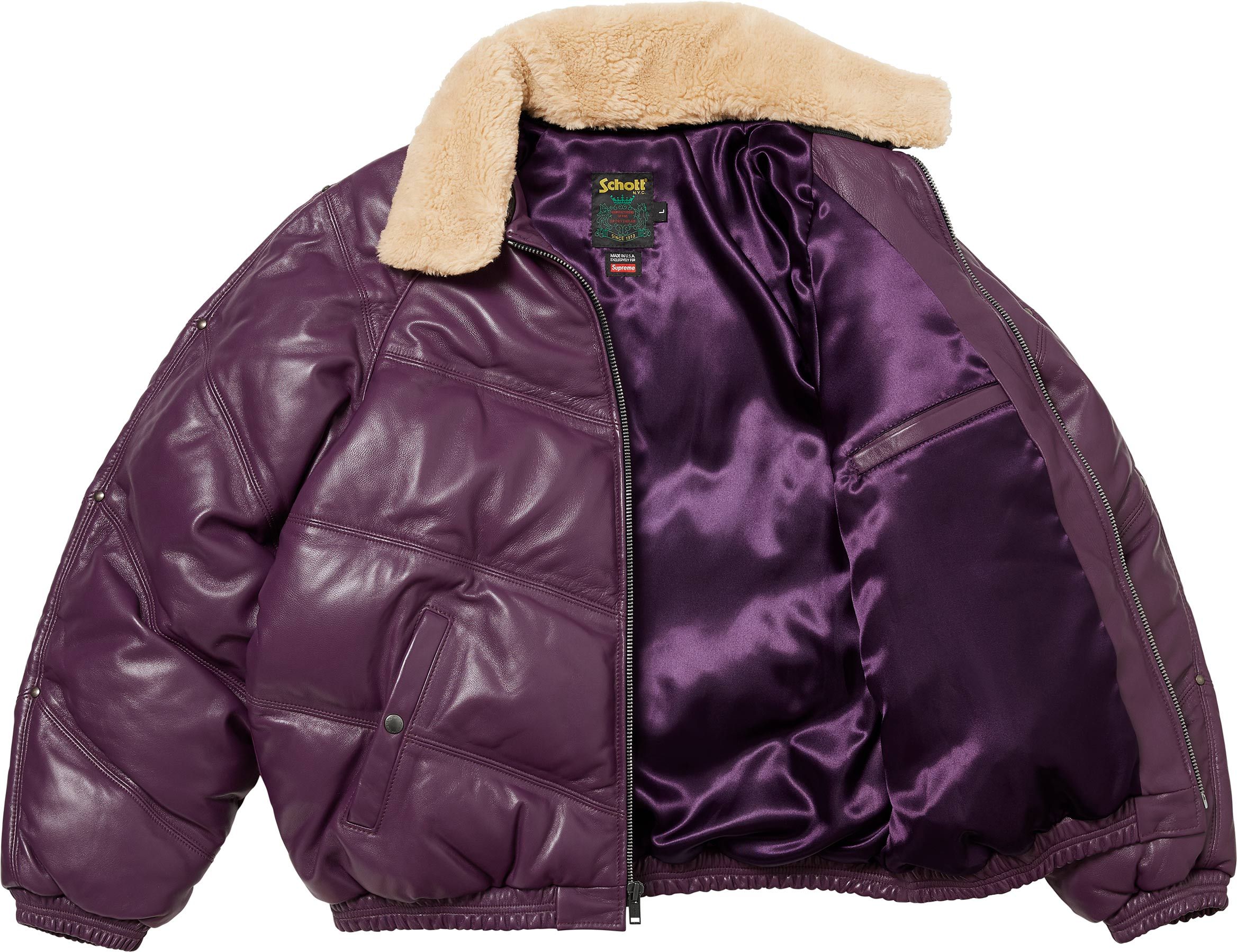 Supreme Leather Collar Puffy Jacket 『Ｍ』 Supreme Leather Collar Puffy Jacket (FW19) - $268