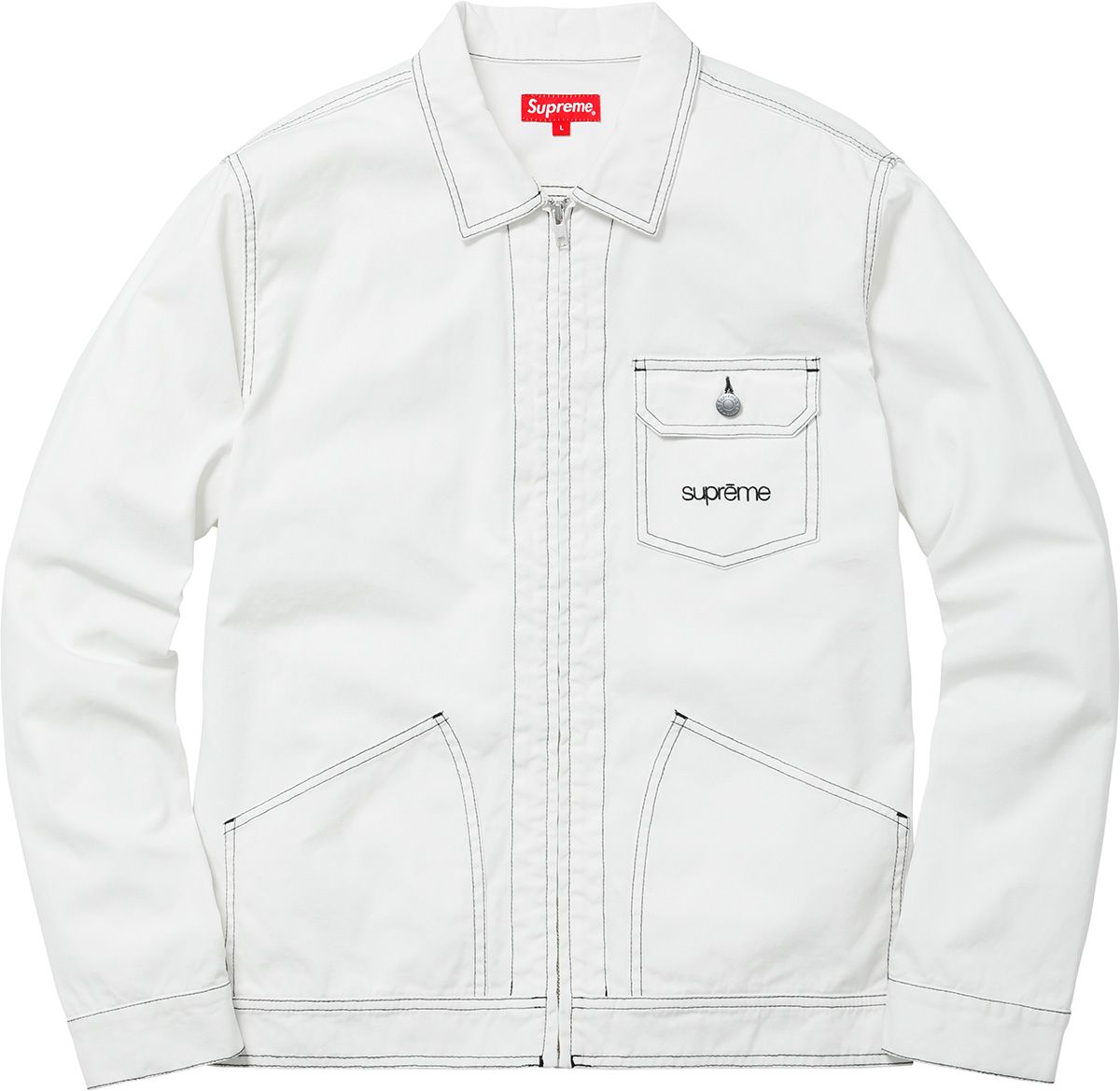 Contrast Stitch Work Jacket – Supreme