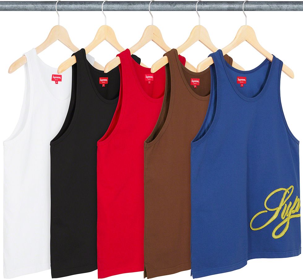 Supreme Mesh Script Tank Top タンクトップ Supreme Mesh Script Tank Top Light Blue Men's - SS21 - US