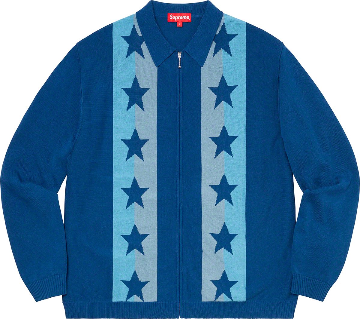 トップス supreme Stars Zip Up Sweater Polo Stars Zip Up Sweater Polo – Supreme