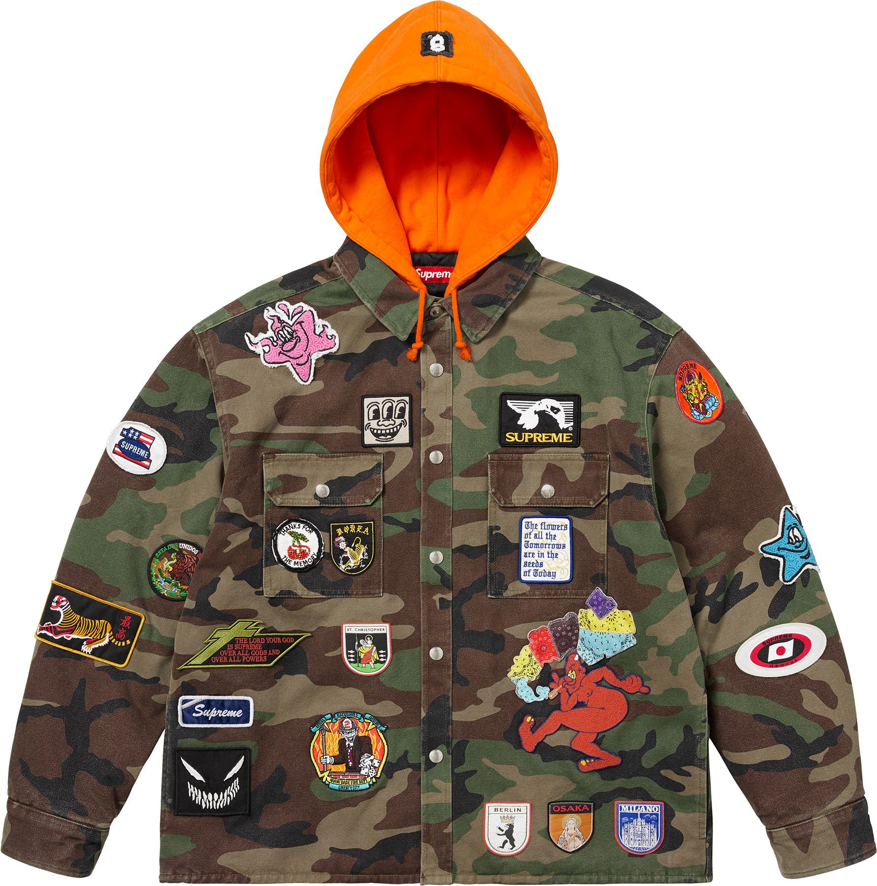 Supreme Fleece Zip Up Hooded Shirt Jacket FW23 3colors